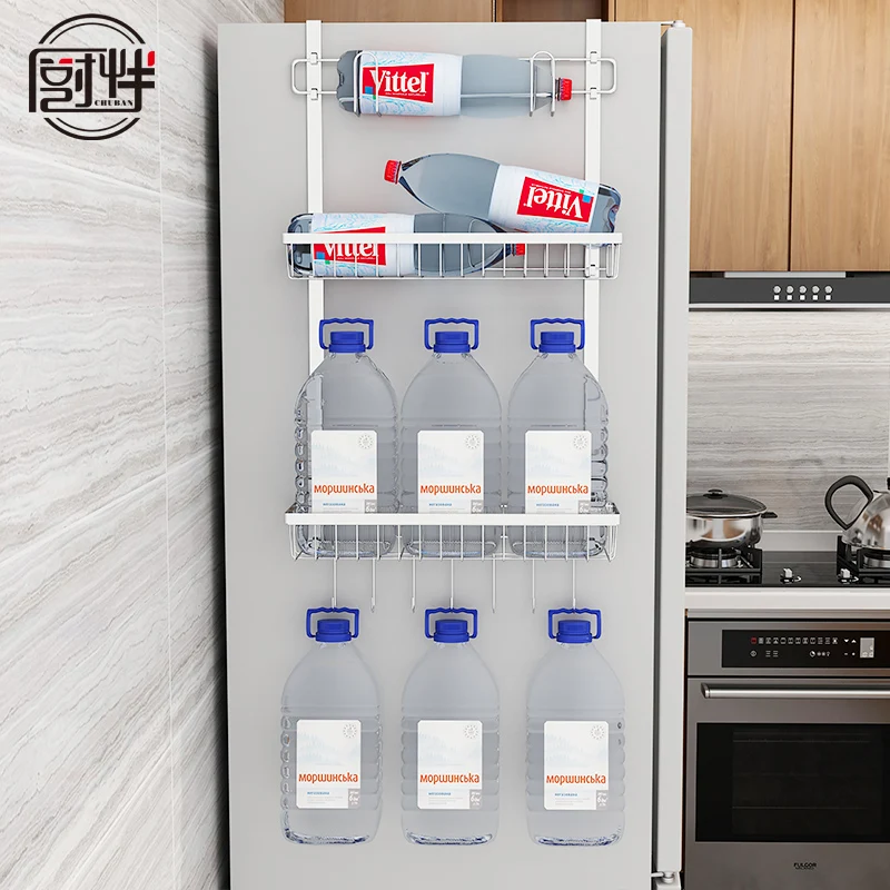  Bathroom Pendant Shower Shelves 304 Stainless Steel Punch-free Shelf Kitchen Refrigerator Racks Spi - 32996055643