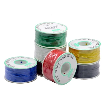 

250m/lots 30 AWG Wrapping Wire 10 Colors Single Strand Copper Cable Ok Wire Electrical Wire for Laptop Motherboard PCB Solder