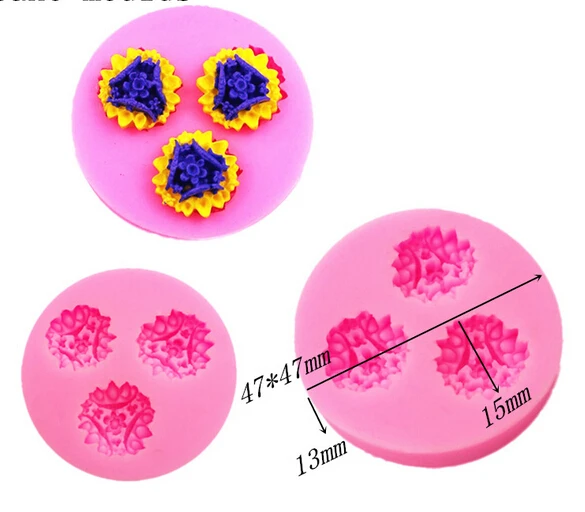 Wholesale Silicone mold K373 Mini candy shape resin flower mold