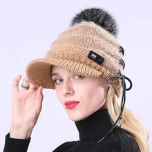 Новинка года; зимняя теплая вязаная шапка из бархата для женщин; теплая бейсбольная кепка для улицы; помпон для девочек; шапка для газетчика; берет