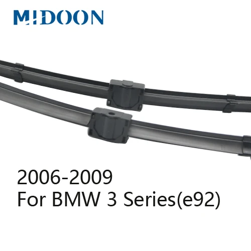 MIDOON щетки стеклоочистителя для BMW 3 серии E36 E46 E90 E91 E92 E93 F30 F31 F34 316i 318i 320i 323i 325i 328i 330i 335i 318d 320d 330d - Цвет: for(E92)2006-2009