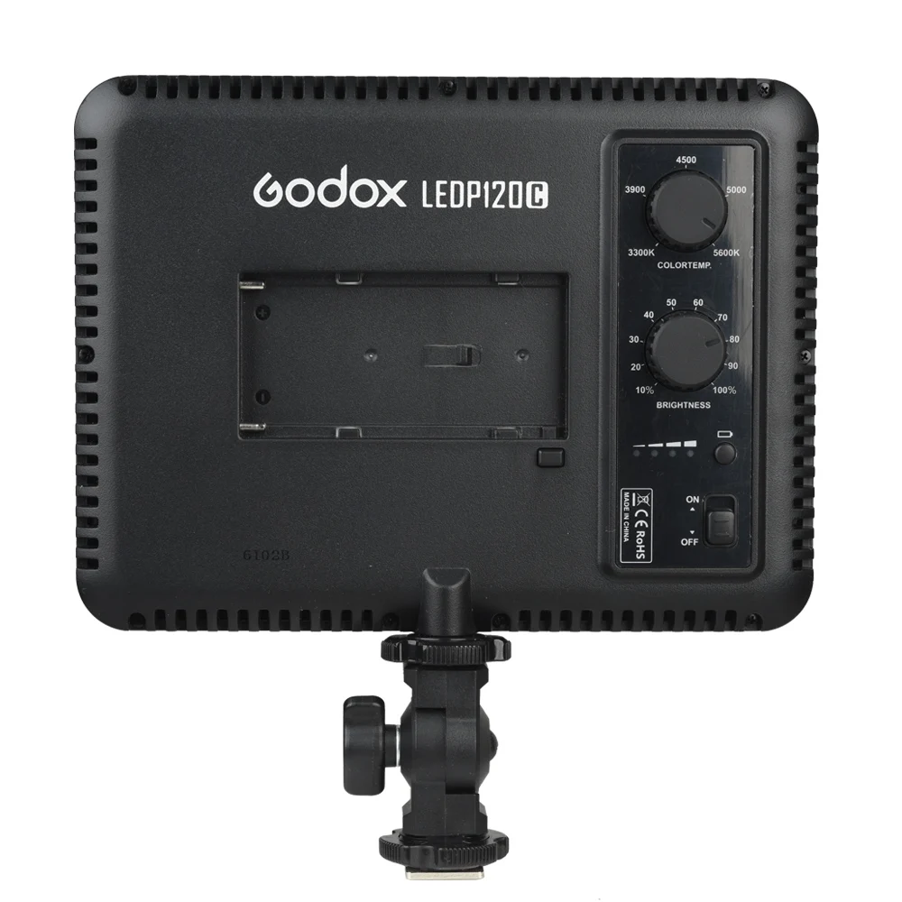 Godox светодиодный P120C ультра-тонкий светодиодный светильник для видео панель на-лампа освещения для камеры Горячий башмак Адаптер Для Cannon Nikon sony DSLR камера Студия