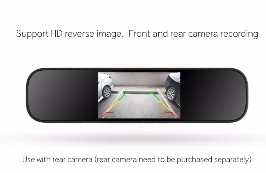 Xiaomi mijia зеркало заднего вида Автомобильный видеорегистратор 1080P HD рекордер вождения 5 дюймов ips экран Мониторинг парковки