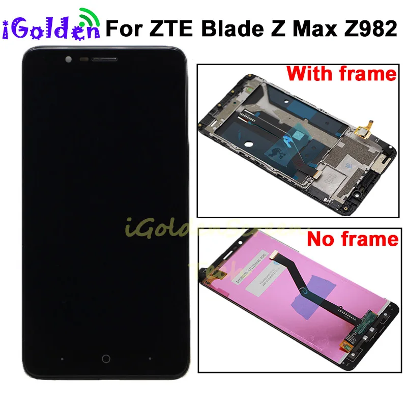 Новый 6 0 &quotдля ZTE Blade Z Max Z982 Полный ЖК дисплей кодирующий преобразователь