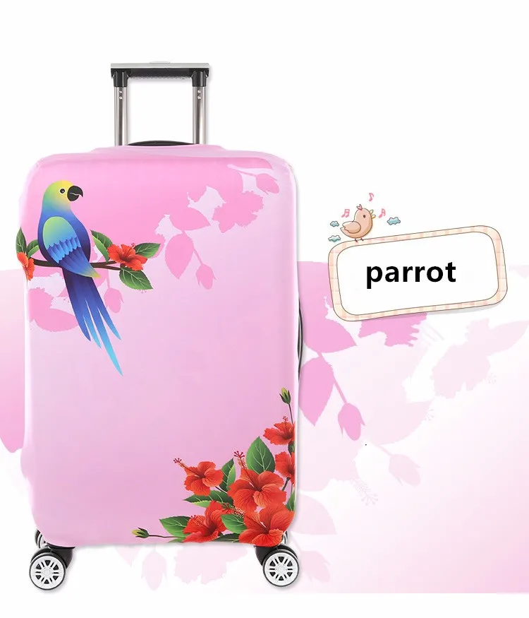 Эластичный чехол на колесиках для 18-32 дюймов, для багажа, утолщенный, красивый рисунок для девушек, чехлы на чемодан, подходит для вашего чемодана, защита