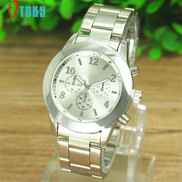 OTOKY Watches Willby Ladies Women Girl Unisex Silver Stainless Steel Quartz Wris OTOKY Watches Willby Ladies Women Girl Unisex Silver Stainless Steel Quartz Wris