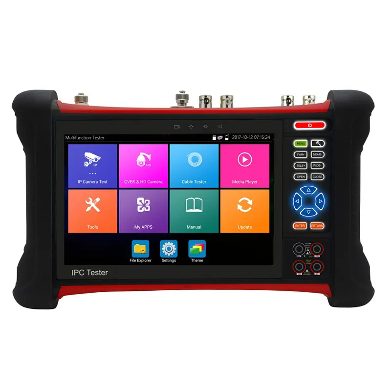NEW 7" IPC CCTV Tester Monitor Digital Multimeter TDR cable test H.265