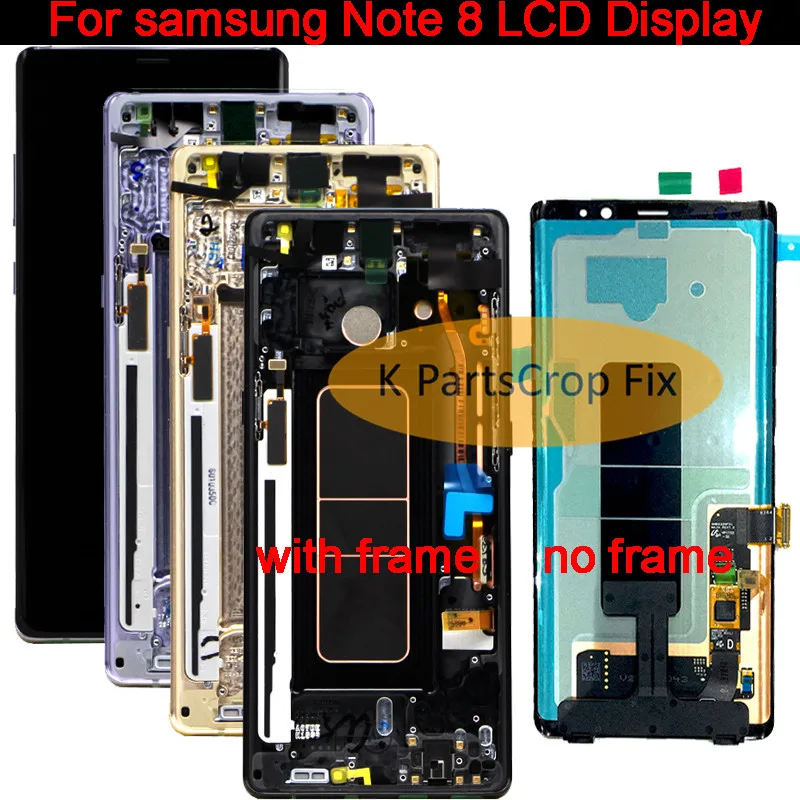 Для samsung Galaxy Note 8 lcd сенсорный экран дигитайзер в сборе с рамкой для samsung Note8 N950 N950F N950FD N950U N950W lcd