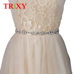 TRiXY S294, бесплатная доставка, женские изысканные свадебные ремни с кристаллами, аксессуары для свадебных вечерних платьев