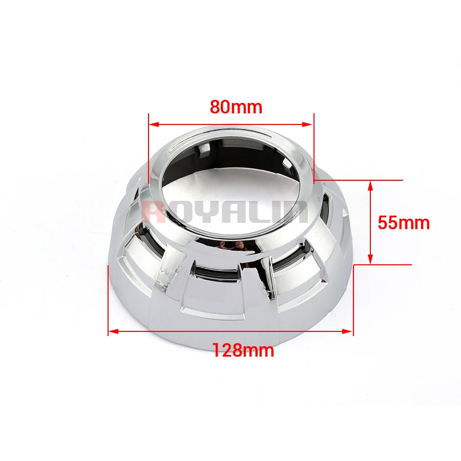 Автомобильные фары ROYALIN, проектор для Apollo 3,0, кожухи, би ксеноновые линзы, маски, термостойкие для Land Rover, Стайлинг автомобиля, лампа, Модифицированная