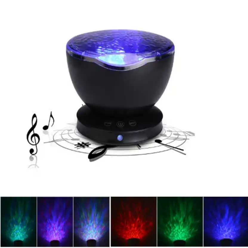 

Ocean Wave Starry Aurora LED Night Light Projector with Built-in Mini Music Player USB Lamp for Baby Children's night projector