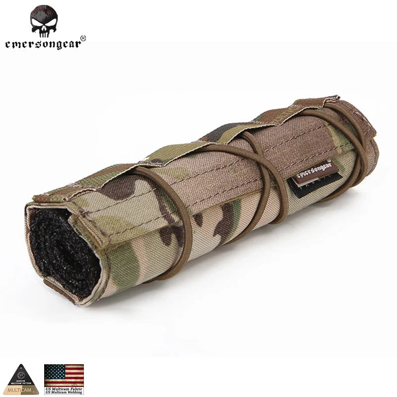 

Emerson 18cm Airsoft Suppressor Cover Airsoft Tactical Accessory Quick Release CP Style Suppressor pouch Molle 9473