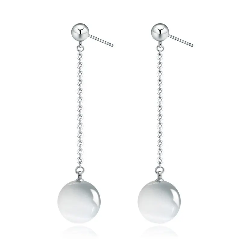 

100% 925 sterling silver fashion natural opal stone ladies`stud earrings jewelry Anti allergy women birthday gift wholesale