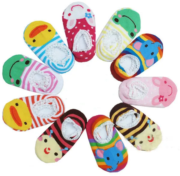 

Cartoon Unisex walk sock shoes Newborn Baby Socks Anti Slip Rubber Sole Socks For Girls/Boys Cotton Toddler Boat shoes