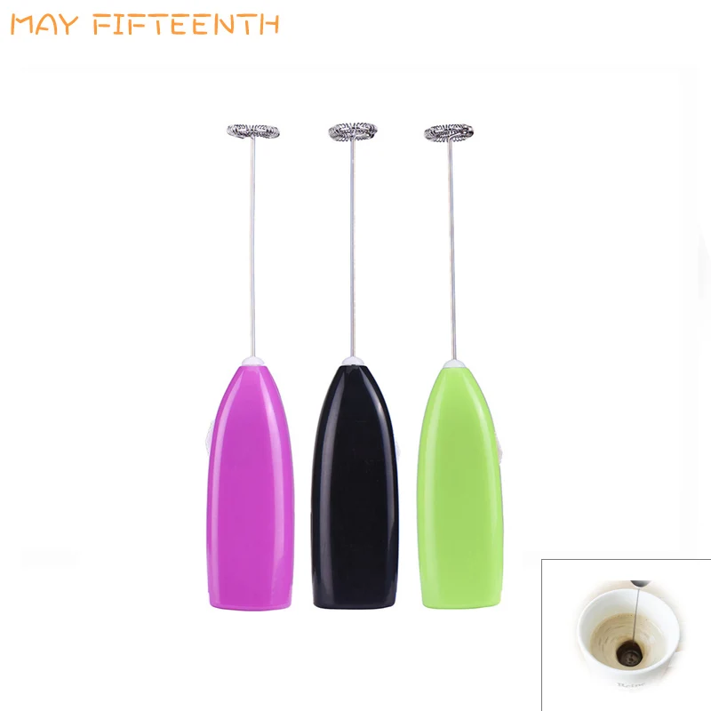 

MAY FIFTEENTH Egg Tools Electric Egg Beaters Blender Handle Milk Drink Coffee Whisk Mixer Frother Foamer Stirrer Kitchen 080