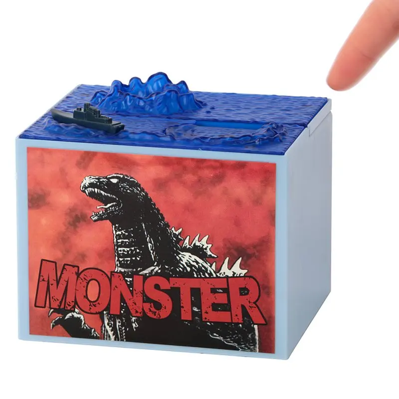 

Plastic Godzilla Movie Musical Monster Moving Electronic Coin Money Piggy Bank Box Home Decor Z