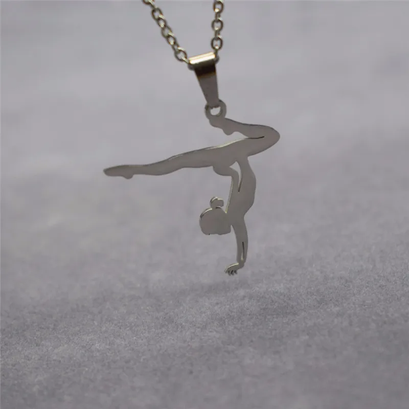 Elfin-New-Stainless-Steel-Latin-Dance-Necklace-Dancing-Jewellery-Sport-Necklace-Jewellery-Ballet-Dancer-Pendant-Necklace