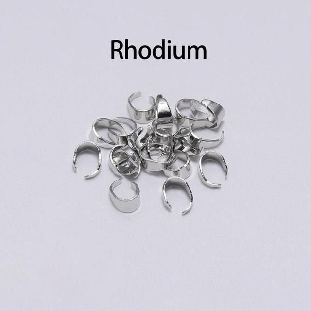 Clips Pinch Bail Clasps Buckle Charm Necklace Hook Connector For DIY Jewelry Making Cameo Tray Finding