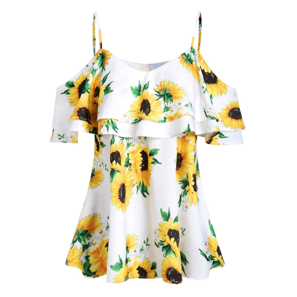 

Plus Size Womens Tops And Blouses Summer Vintage Cold Shoulder Woman Blouse Ladies Tops Women Clothes 2019 Fashion Clothing
