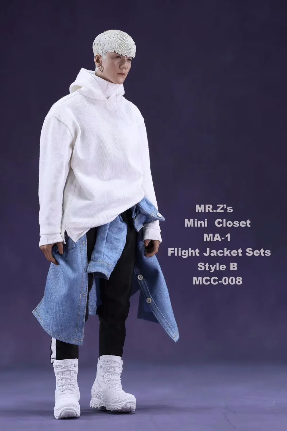 1/6 мужской комплект одежды модный MR. Z's Mini Closet MA-1 летная куртка наборы с холщовой сумкой-ведром стиль A/B/C для 1" фигуры тела