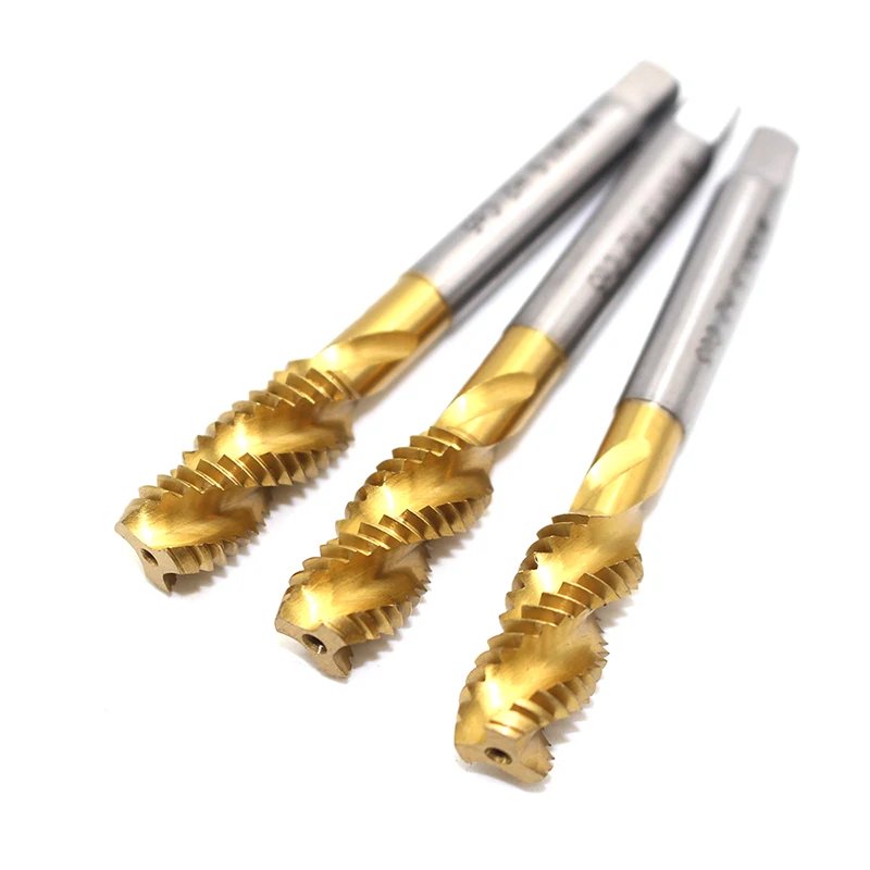 1PC Spiral Tap Titanium Plating HSS Cobalt Metric M3 M4 M5 M6 M8 M10 M11 M12 Machine Tool High Speed Steel Screw | Инструменты