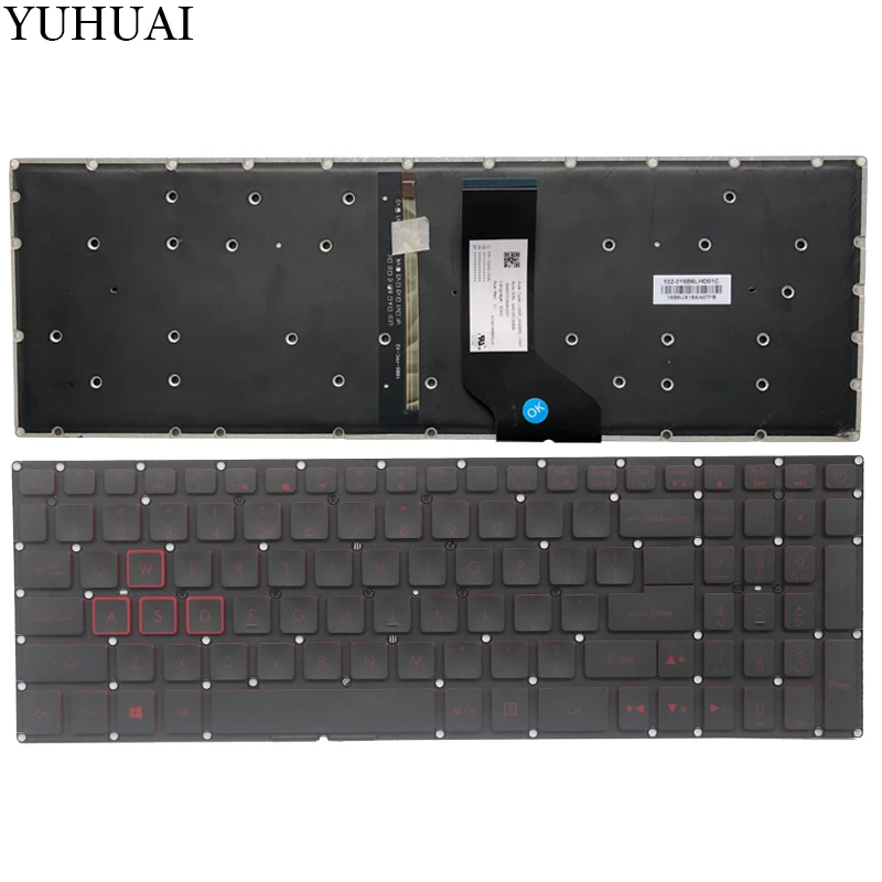  US keyboard For Acer Nitro 5 AN515-41 AN515-42 AN515-41-F1XF laptop US backlit Keyboard