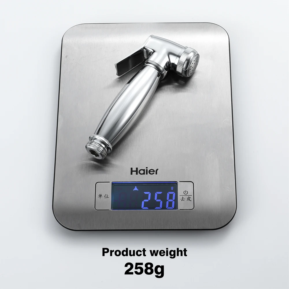 New Arrival Solid Brass Chrome Bidet Toilet Faucet Shower Portable Bidet Sprayer Single Cold  WC Bidets Faucets With Hose