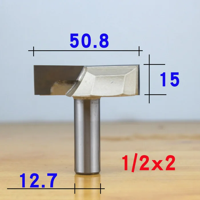 1/" 1/2" хвостовик ПОВЕРХНОСТИ строгания древесины Фрезерные фрезы плоское дно очистки древесины резки Pro класс деревообрабатывающий резной нож - Длина режущей кромки: 1-2 x 2