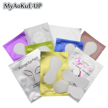 

50pairs Makeup Tools Eyelash Extension Paper Patches gourd shape Eyelash Paper Patches lint-free Eye Tips Sticker Under Eye Pads