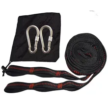 Double Hammock Tree Straps 2 loops Hammock Rope Outdoor Camping Tool