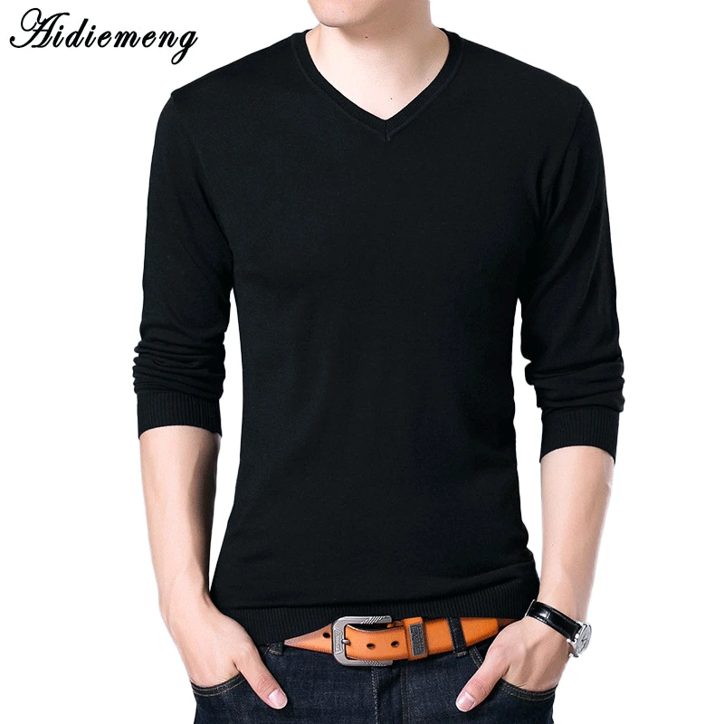 Men Sweater 2018 Spring Casual Sweater Men Fashion V neck Full sleeves Sweater For Men Pullovers Knitted Sweater Male Cardigan