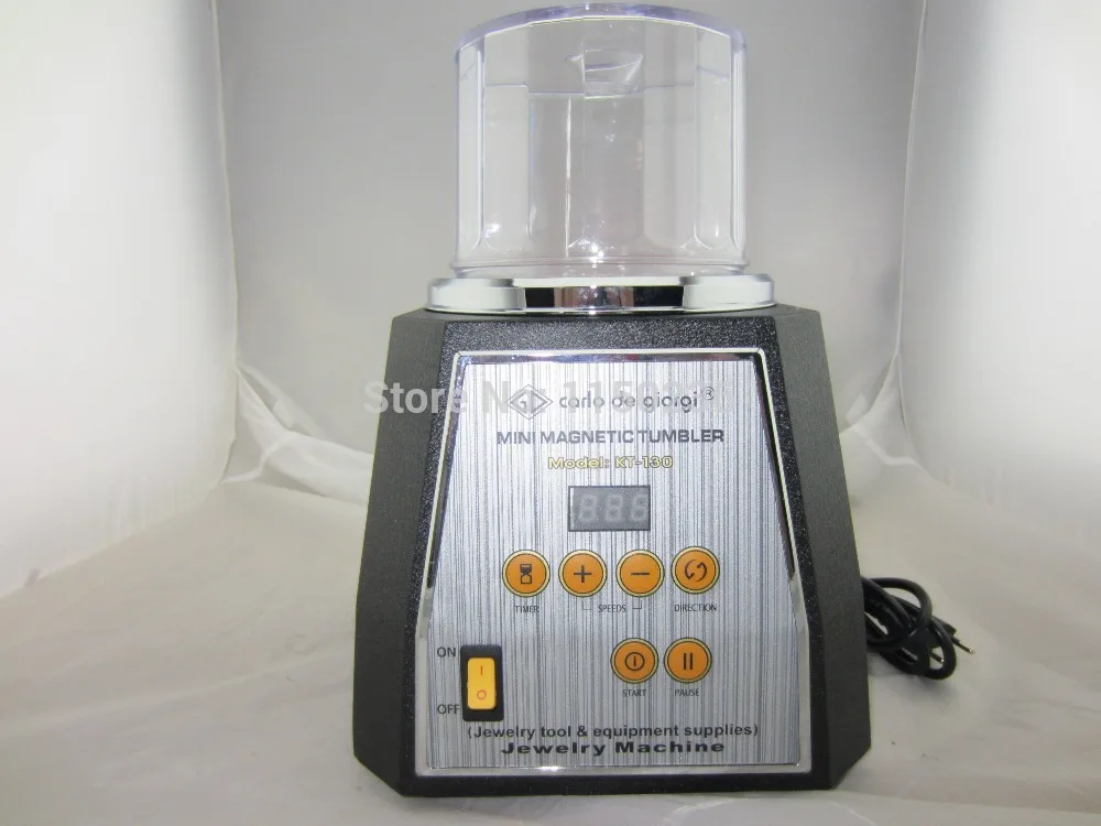 

New! KT-130 jewelry polishing machine, Mini Magnetic Tumbler,mini rotary tumbler, jewelry burnishing cleaning engraving tools