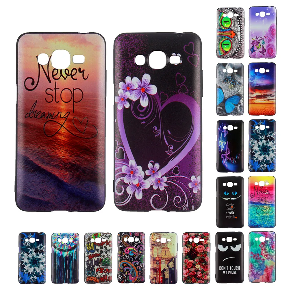 For Samsung J2 Prime 2016 Silicone Case Cute Cartoon Soft TPU Gel Back ...