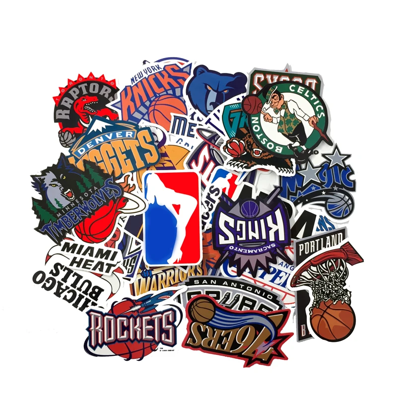 32 قطعة/الوحدة العلامة التجارية الكتابة على الجدران كرة السلة فريق نادي ملصقات للشعار الغيتار لوح التزلج للماء PVC الأمتعة المحمولة ملصقات بار... 32 قطعة/الوحدة العلامة التجارية الكتابة على الجدران كرة السلة فريق نادي ملصقات للشعار الغيتار لوح التزلج للماء PVC الأمتعة المحمولة ملصقات بار...