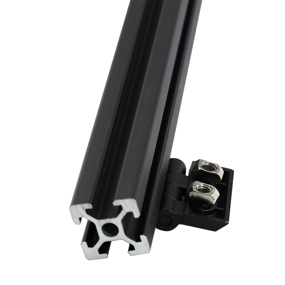 Дверная рама черная металлическая петля для Т-образного алюминиевого профиля 3030 4040 серии