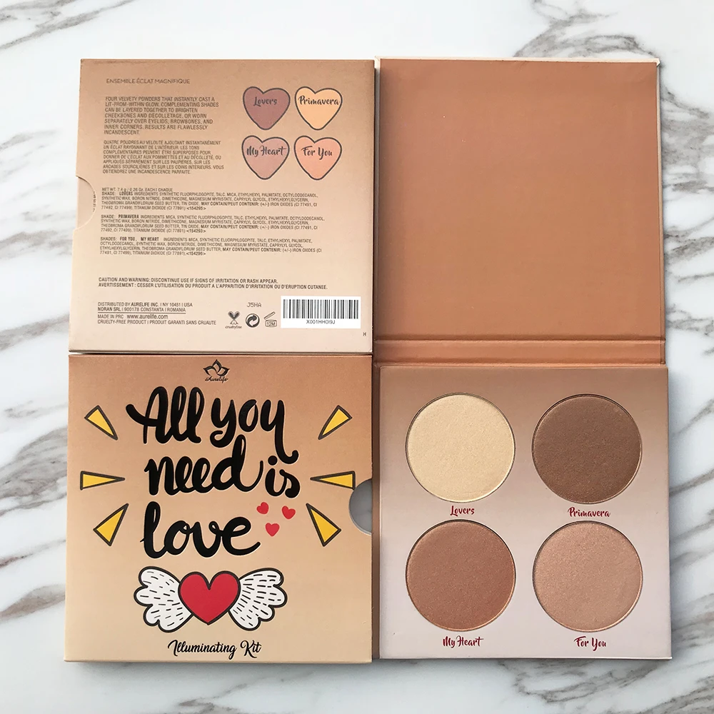 AURELIFE 21 Color Shimmer&ampGlitter Eye Shadow Powder with blush &amp mascara Matt Eyeshadow Cosmetic Makeup profesional maquillage |
