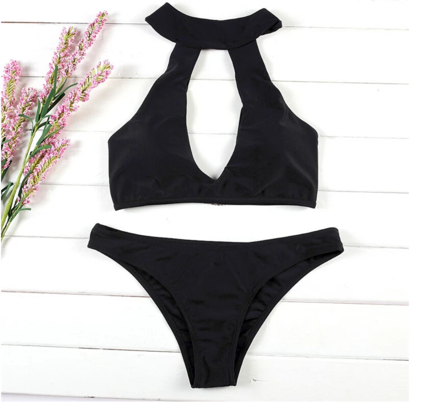 

2019 Hot Sexy Women Bikini Set Top Thong Swimwear Push-Up Padded Bra Swimsuit Beachwear Bathing Suit Maillot De Bain#w