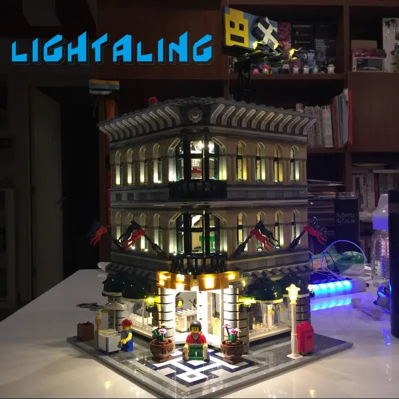 

Lightaling LED Light Kit Compatible with Brand 10211 Building Blocks Bricks Grand Emporium Creator Decorate Light