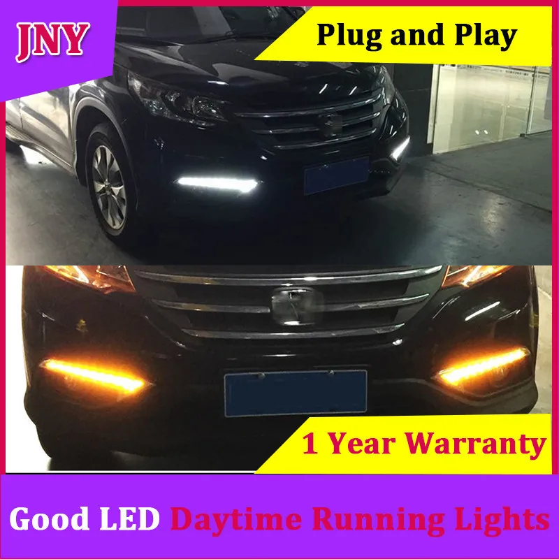 JNY For Honda CRV CR-V 2012-2014 DRL Driving Daytime Running Light with Turn signal fog lamp Relay Daylight car style | Автомобили и