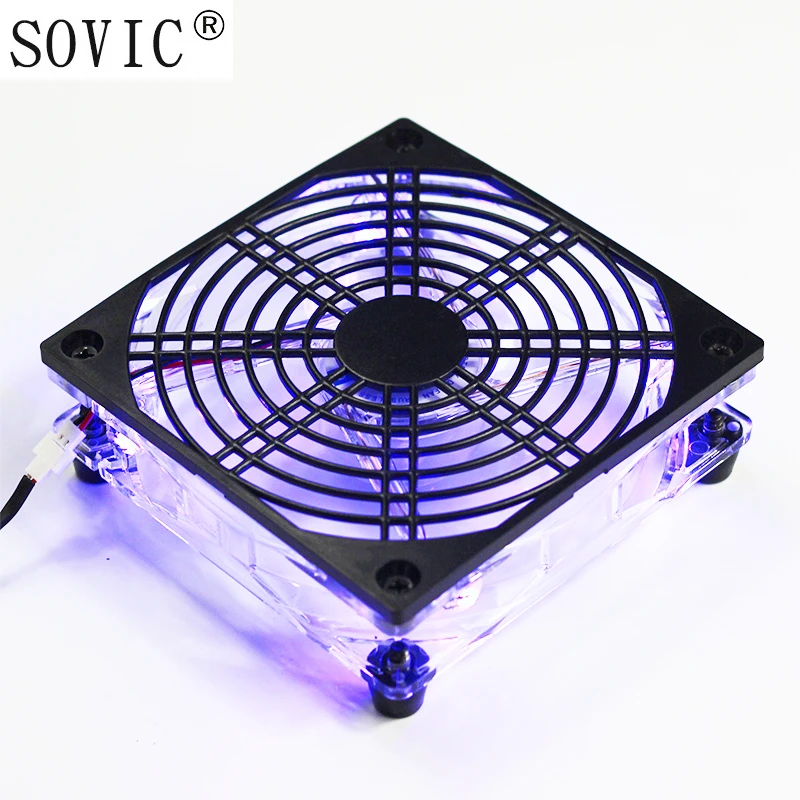 New USB 5V 120mm Led Cooling Fan TV Box Support heatsink Wifi Router
