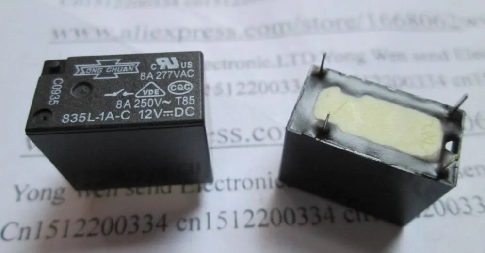New 835NL-1A-F-C 24VDC ; 835L-1A-C 12VDC ; 835NL-1A-B-C