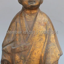 Помечено Китайский Народная коллекция Старый Твердый Бронзовый Свинка ребенок дети мальчик Sculptur