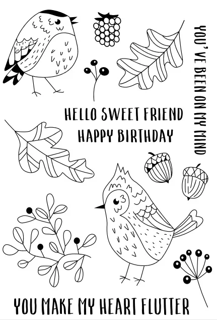 

Bird Stamp Transparent Clear Stamp for DIY scrapbooking/Card Making c508