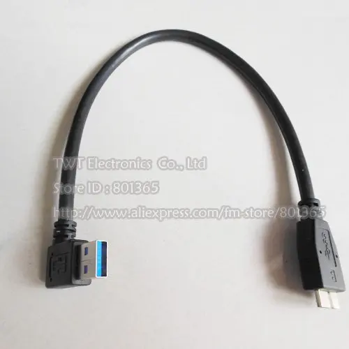 Удлинительный кабель с прямым углом 90 градусов USB 3 0 A Male на Micro бесплатная