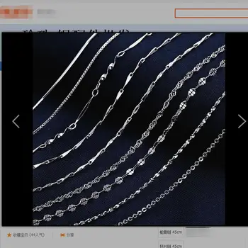 

CC Sterling Silver Necklace Women with Snake Bone Twist Water Wave Gua Zi Yuan Bao Chain select style