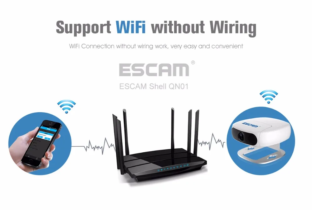 ESCAM 1080 P приложение дистанционное управление беспроводной wifi Детский Монитор IP камера