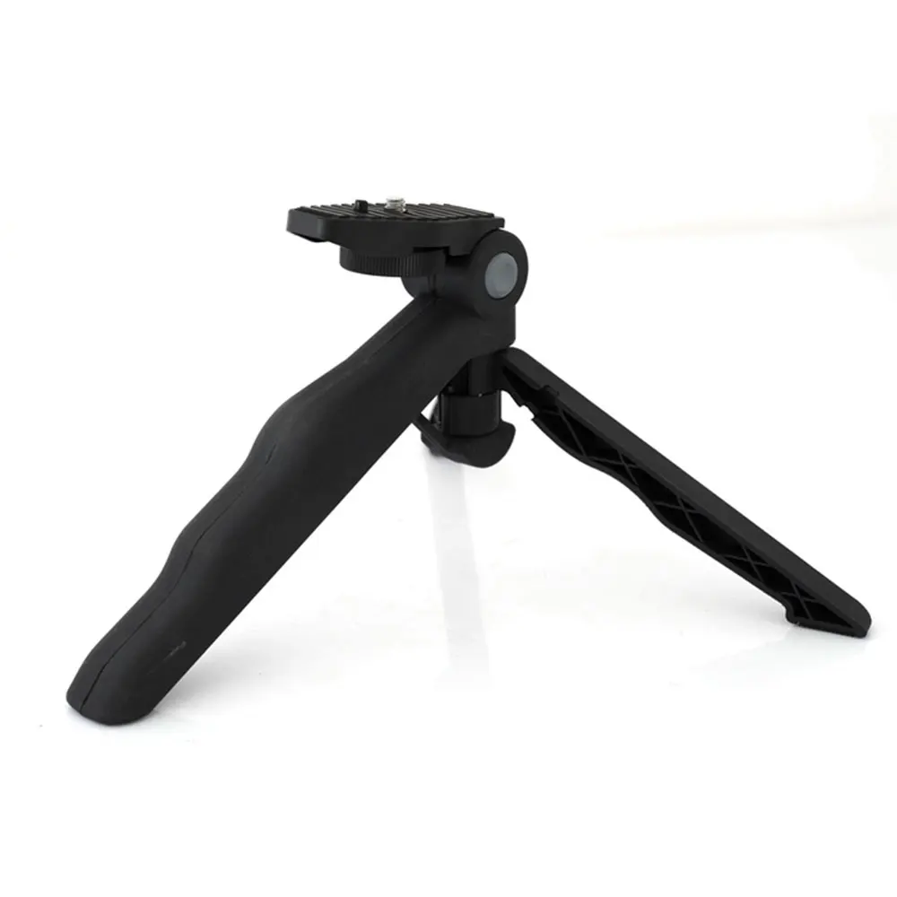 

Mini Tripod Rubber Pad Holder Sturdy Monopod Bracket 0.5KG Load Black Video