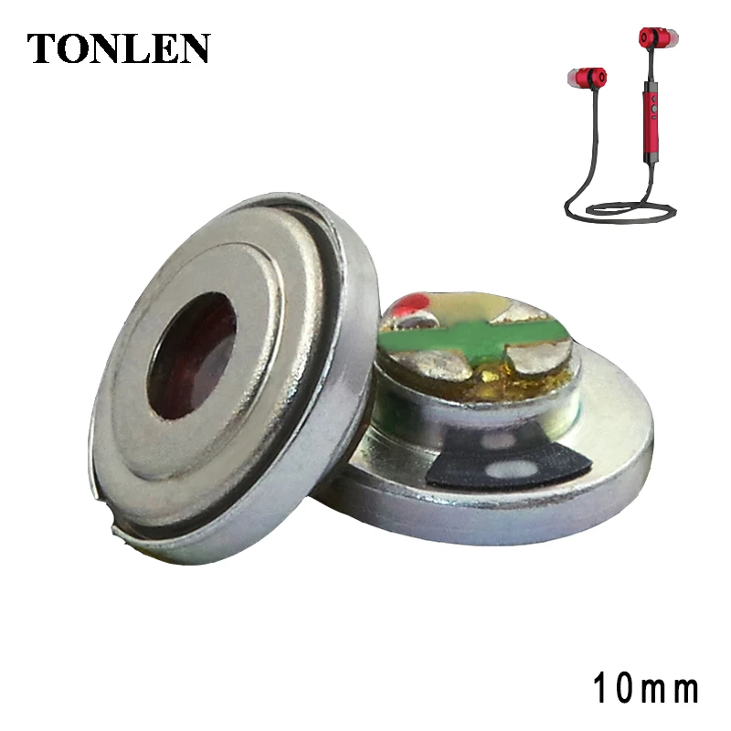 

TONLEN Headphone Speaker Accessories Subwoofer HIFI 10mm Graphene Diaphragm 32 ohm DIY Woofer Speakers Unit 2pcs/10pcs
