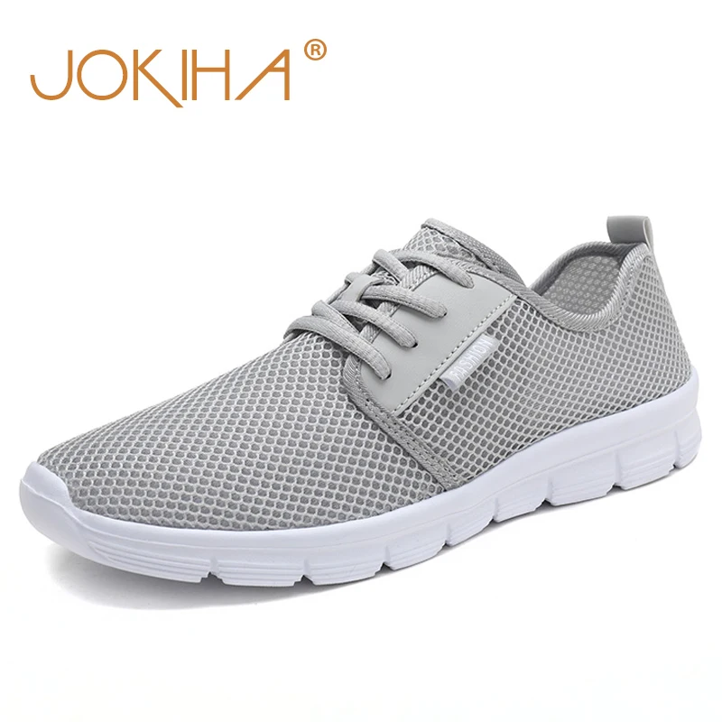 

JOKIHA Summer Shoes Men Air Mesh Breathable Sneakers Shoes For Man Lovers Lightweight Hollow Fabric Casual Footwear Shoes Unisex