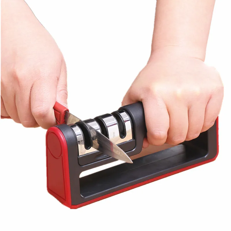 Brand Kitchen Stainless Steel Knife Sharpener 3 in 1 Diamond Coated